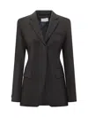 Sportmax Elegant Virgin Wool Blazer In Multi
