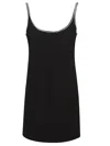 Sportmax Abetone1234 Embellished Cady Slip Dress In Black