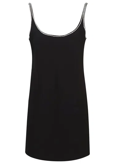 Sportmax Embellished Sleeveless Mini Dress In Blue