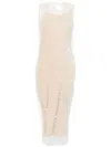 Sportmax White Layered Maxi Dress Set In White
