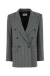 Sportmax Embroidered Stretch Wool Blend Merlot Blazer In Multicolor