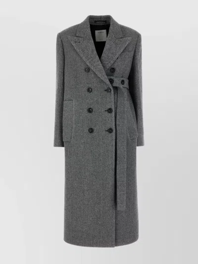 Sportmax Embroidered Wool Blend Billy Coat In Grey