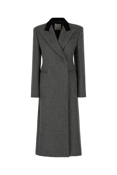 SPORTMAX EMBROIDERED WOOL COAT