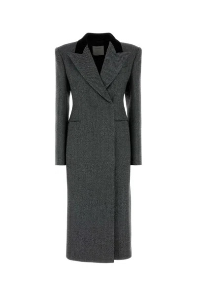 SPORTMAX EMBROIDERED WOOL LIUTO2 COAT