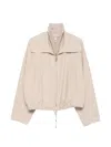 Sportmax Pure Wool Bomber Jacket With Removable Front Insert In Brown