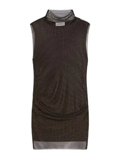 SPORTMAX VESTIDO MIDI - NEGRO