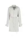 Sportmax Eolie Grey Silk Dress