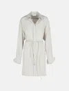 Sportmax Eolie Grey Silk Dress In Silver