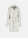 Sportmax Eolie Grey Silk Dress In Silver
