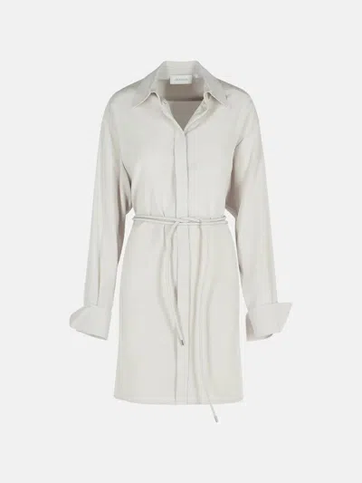 SPORTMAX SPORTMAX 'EOLIE' GREY SILK DRESS