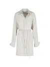 Sportmax Eolie Grey Silk Dress In Silver