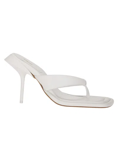 Sportmax Heeled Toe-post Sandals In White