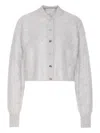 Sportmax Ercole Frontal-buttons Cardigan In Animal Print