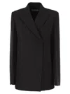 Sportmax Long-sleeved Suit Jacket In Black