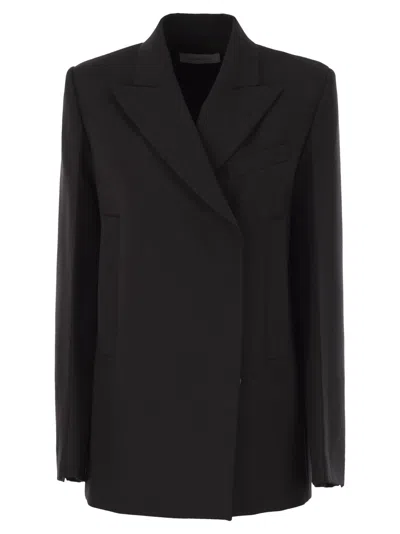 Sportmax Long-sleeved Suit Jacket In Black