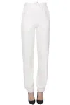 Sportmax Etna Chino Style Trousers In Ivory