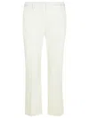 Sportmax 'cotton Pants With Back Pockets And Belt Loops' In White