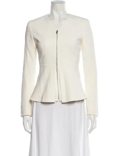 Pre-owned Sportmax Evening Jacket In White