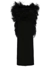 Sportmax Fashion Feathered Midi Dress
