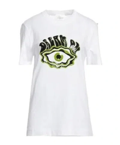 Sportmax Fashion Solid Color Short Sleeve T-shirt In White