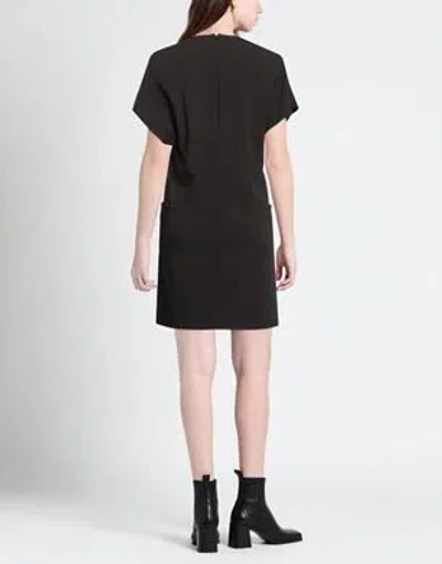 Sportmax Fashion Solid Short-sleeve Dress In Black