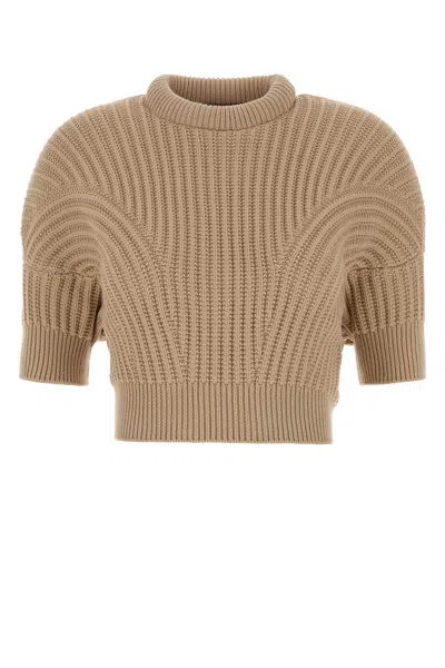 Sportmax Fatti Cotton-blend Sweater For Women In Animal Print