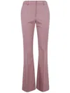 Sportmax Tailored Trousers With Pockets And Belt Loops In Purple