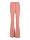 Sportmax Febe Flared Trousers In Stretch Wool Twill In Nude