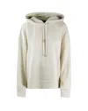 Sportmax Hooded Sweatshirt Kangaroo Pocket In White