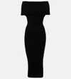 Sportmax Abito Feritos In Maglia Con Spalle Scoperte In Black