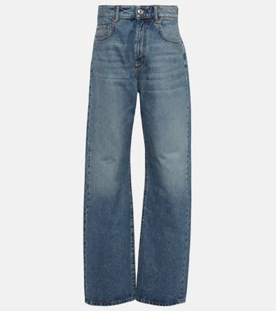Sportmax Fido High-rise Wide-leg Jeans In Blue