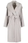 Sportmax 's Fiore Coat In Gray