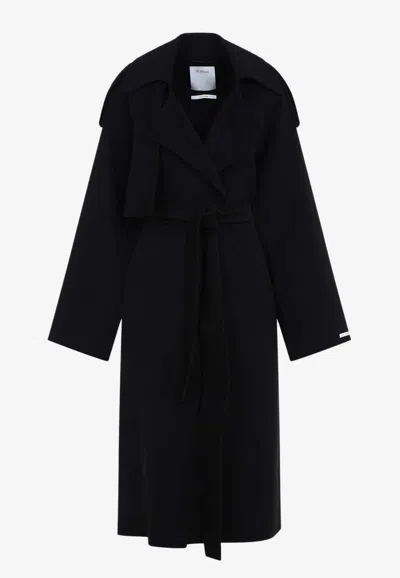 SPORTMAX FIORE LONG WOOL COAT