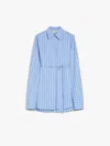 Sportmax Oversized Tunic Striped Pattern In Blue