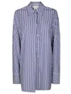 Sportmax Classic Striped Long-sleeve Shirt With Button-down Front