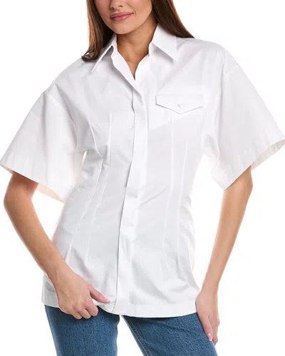 Sportmax Fitted Curve Shirt In White