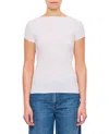 Sportmax Fitted Knitted Top With Short Sleeves In White