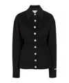 Sportmax Spxarena Tailored Virgin Wool Jacket With Sculpted Silhouette In Black