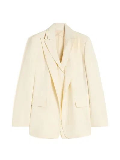 Sportmax Flap-pocket Blazer In Yellow