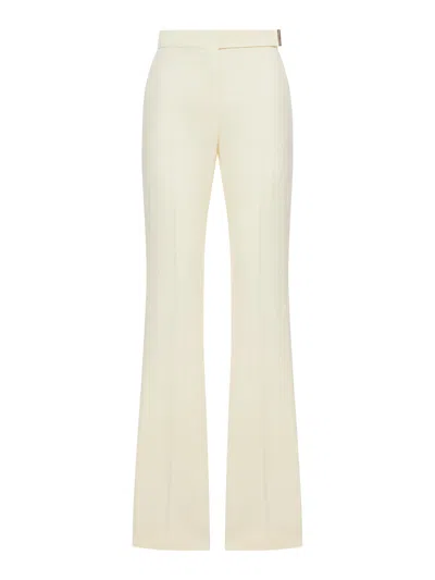 Sportmax Flare Piacere Pants In White