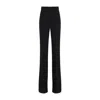 Sportmax Flared Black Trousers With Structured Waistband