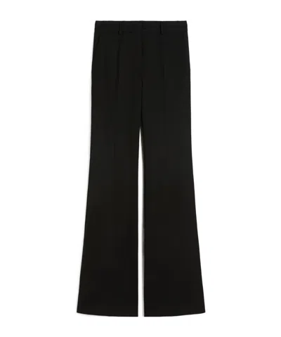 Sportmax Flared Casual Pants In Animal Print