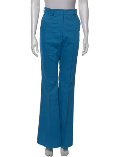 Pre-owned Sportmax Flared Pants In Blue