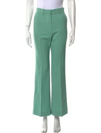 Pre-owned Sportmax Flared Pants In Green