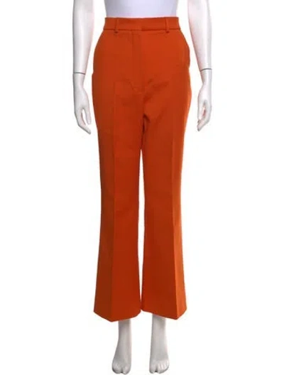 Pre-owned Sportmax Flared Pants W/ Tags In Orange