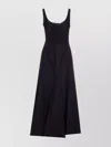 Sportmax Scoop Neck Sleeveless Dress With Flared Hem