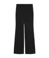 Sportmax Flared Stretch Wool Trousers In Black