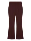 Sportmax Flared Tailored Trousers In Red