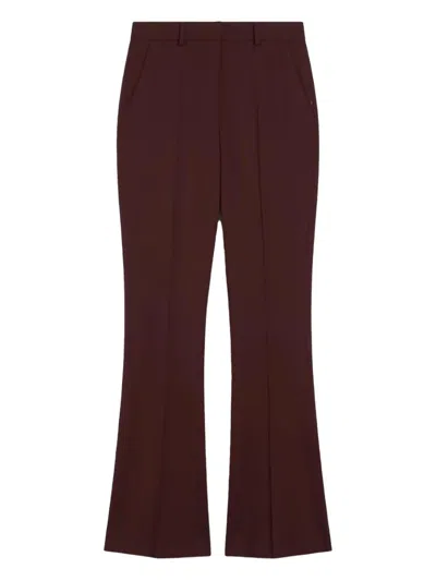 Sportmax Flared Tailored Trousers In Red
