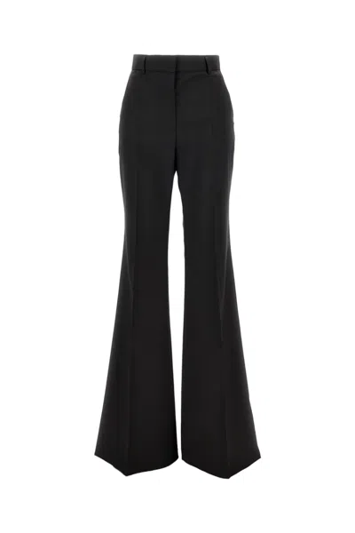 Sportmax Flared Tailored Trousers With High Waist And Dramatic Silhouette In Black
